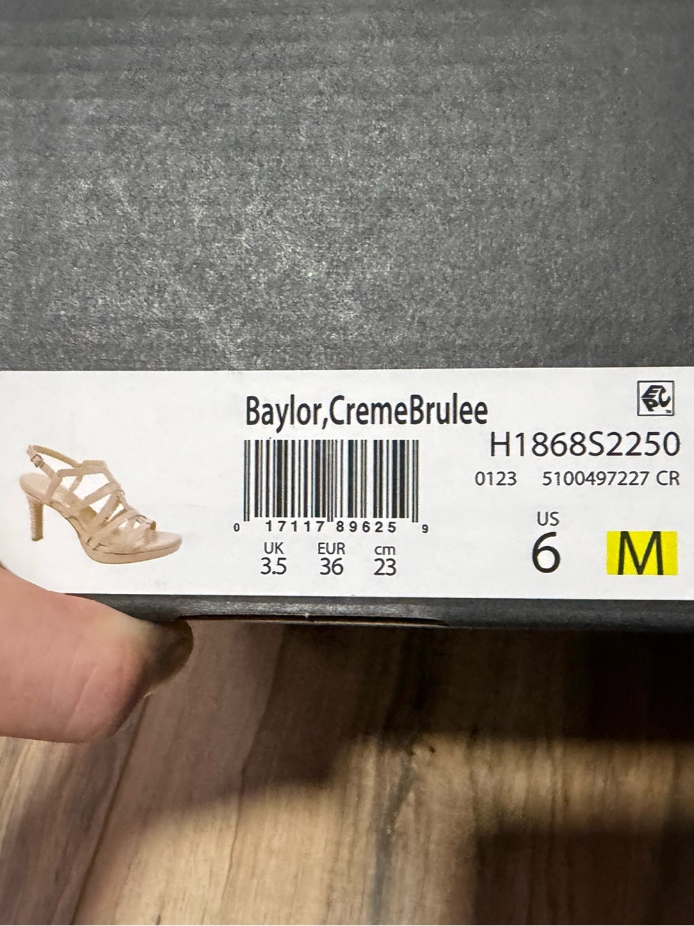 Naturalizer Baylor Strappy Platform Sandals Crème Brûlée Nude Spike Heel Size 6M - Picture 6 of 6